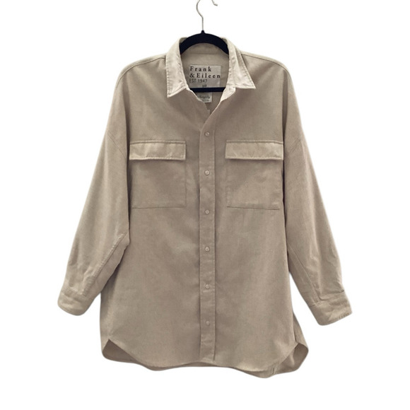 Frank & Eileen McLoghlin Utility Jacket In Natural Size XS Small Italian Brushed - Picture 2 of 11